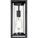 Caleb 1 Light 12.5 inch Textured Black Outdoor Wall Sconce